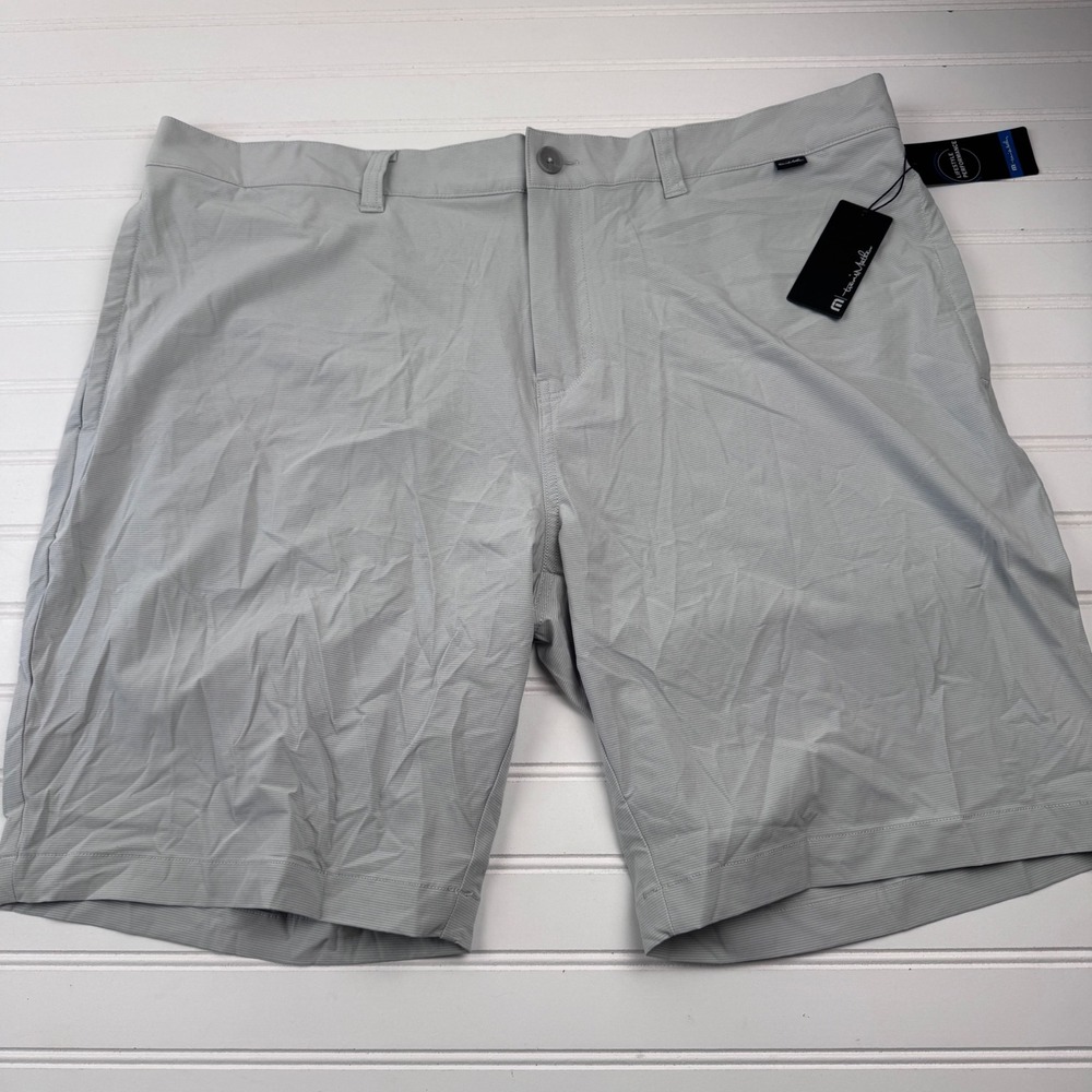 NEW Travis Mathew Men's 40 Golf Shorts Gray Lifestyle Performace